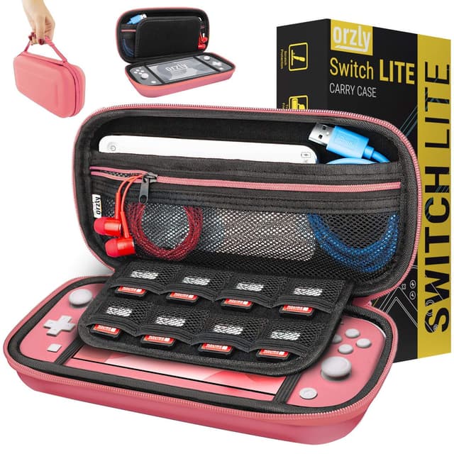 Orzly Tragetasche für Nintendo Switch Lite - Pink 🎮👜