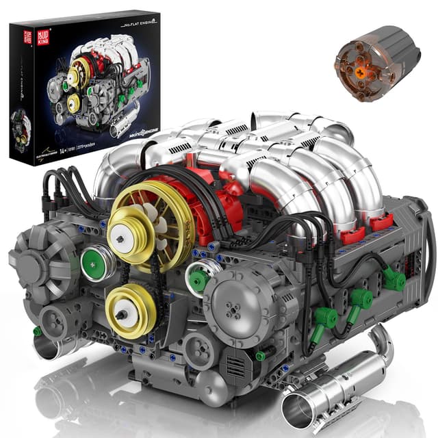 🚗🔧 Mould King 10181 Technik Motor Bausatz Bausteine Klemmbausteine Boxermotor