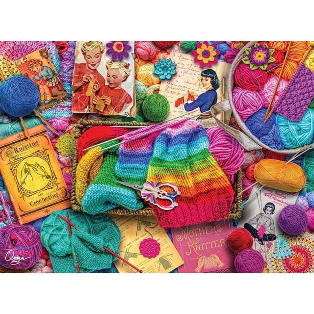 🧩 Buffalo Games Aimee Stewart Vintage-Stricken 1000-teiliges Puzzle für Erwachsene