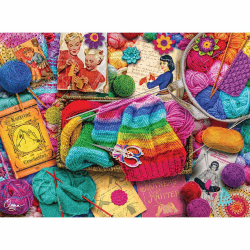 🧩 Buffalo Games Aimee Stewart Vintage-Stricken 1000-teiliges Puzzle für Erwachsene