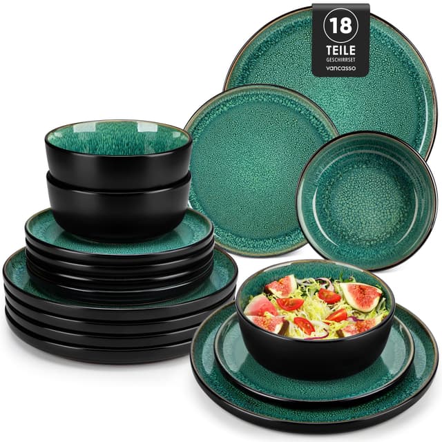 Vancasso PLAYA Geschirrset 6 Personen 18tlg. 🍽️🌿