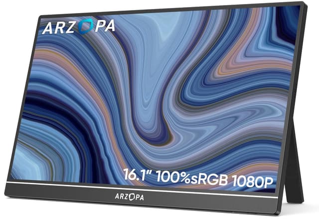 ARZOPA 16.1" Tragbarer Monitor, 1920×1080 FHD IPS ✨