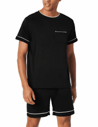🌙 Sommer Shorty Pyjama für Herren - Schwarz