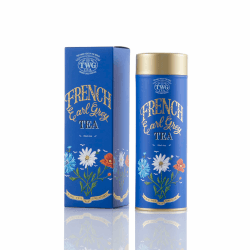 TWG Tea | French Earl Grey Tea | Schwarzer Tee | Bergamotte und Blaue Kornblumen | Haute Couture Dose, 100G | Geschenkset 🍵🌼