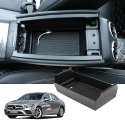 🚗 DIYUCAR - Für Benz A Klasse W177 A180 A200 2019 Auto Innenraum Armlehne Aufbewahrungsbox
