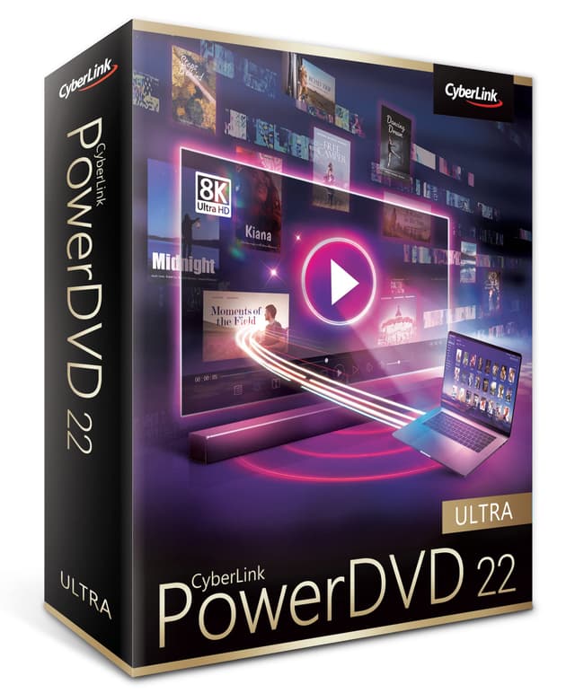 🎬 CyberLink PowerDVD 22 Ultra | Preisgekrönter Media Player für Blu-ray-/DVD-Disc 🎥
