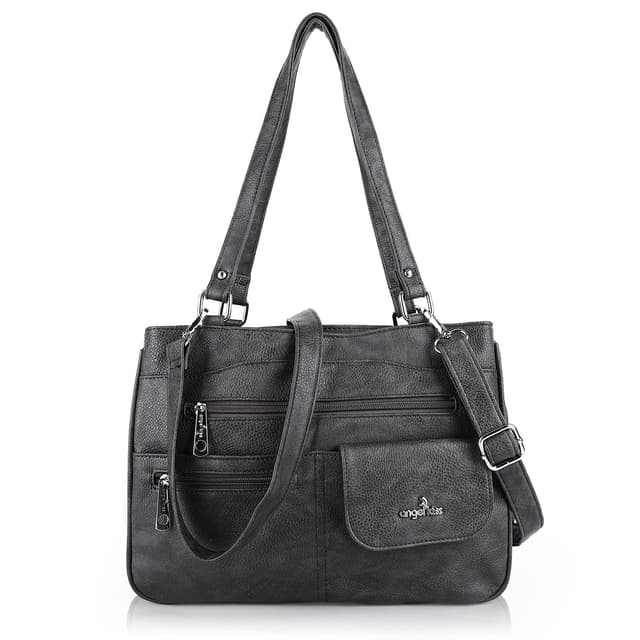 😍 Angel Kiss Große Damen Handtasche PU Leder Schultertasche Umhängetasche Crossbody Reisetasche 😍
