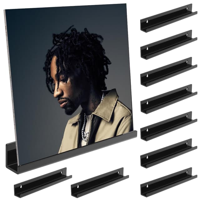 🎶 LUPATDY 8 Stück Schallplatten Wandhalterung Angebot! 🎵