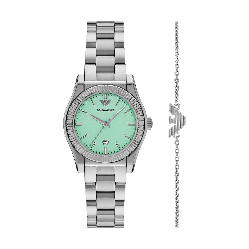 🌟 DEAL: EMPORIO ARMANI Damenuhr 32mm Quarz-Dreizeiger-Datumswerk 🌟