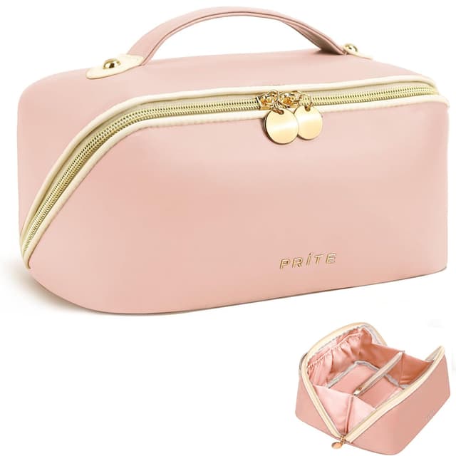 Prite Große Kapazität Kosmetiktasche - Tragbare Reise Make Up Tasche