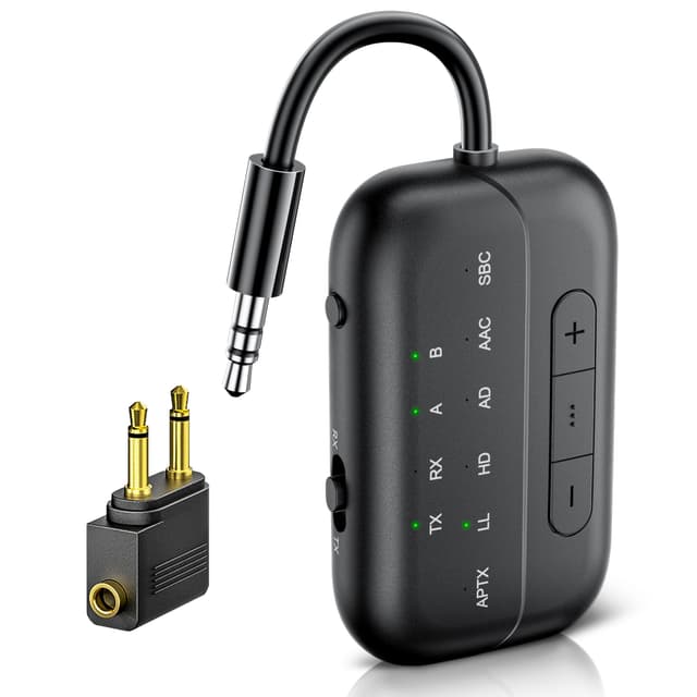 2025 Upgraded Bluetooth 5.3 Sender Klinke Splitter Transmitter und Empfänger 🎧🔊