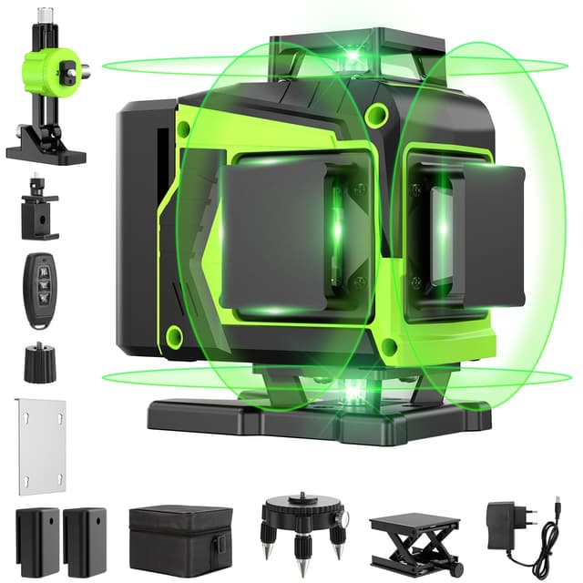 🔥 Mega-Deal! Kreuzlinienlaser Grün 16 Linien Nivellierlaser 360° Laser!