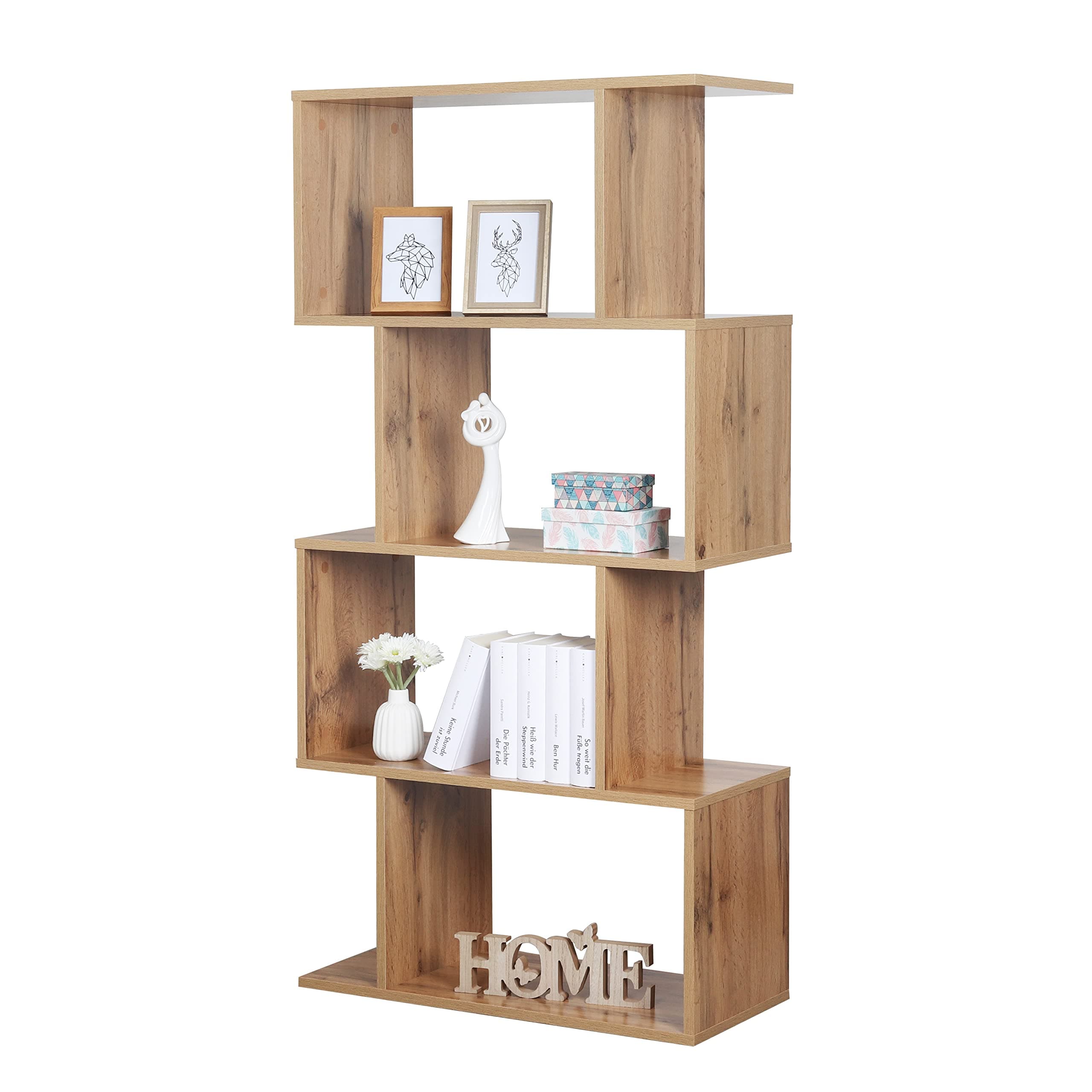 📚🌿 RICOO Regal 140 x 70 x 30cm - Bücherregal Wandregal 🌟