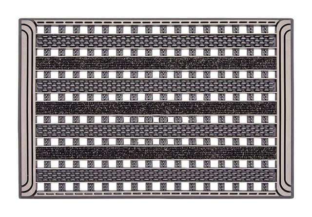 🚪🌿 CarFashion Outdoor Fußmatte PUR|GridClean | Bronze Metallic