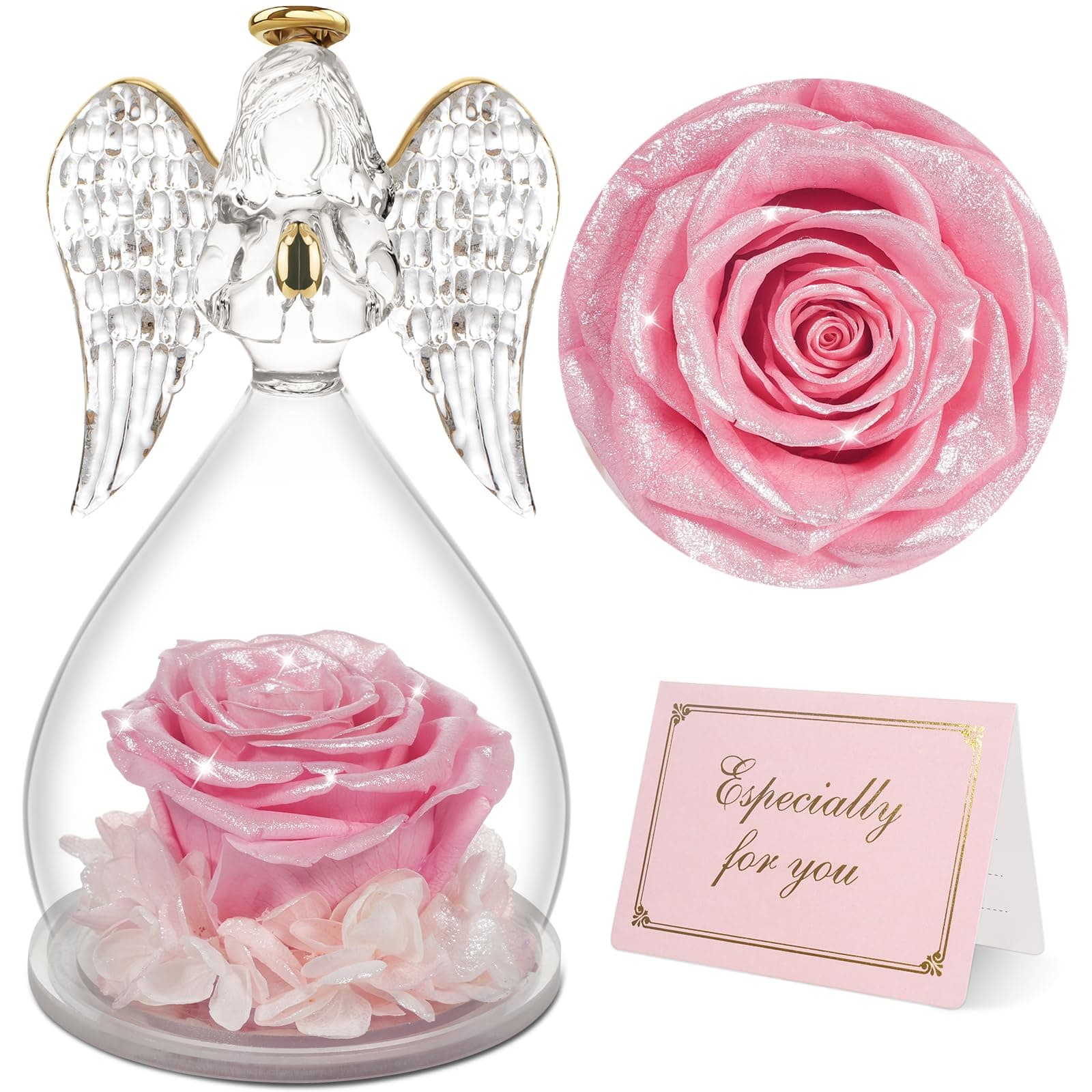 Yamonic Ewige Rose Engel Geschenke für Frauen 🌹👼