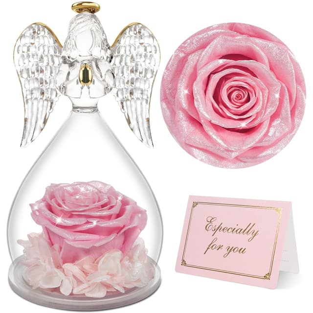 Yamonic Ewige Rose Engel Geschenke für Frauen 🌹👼