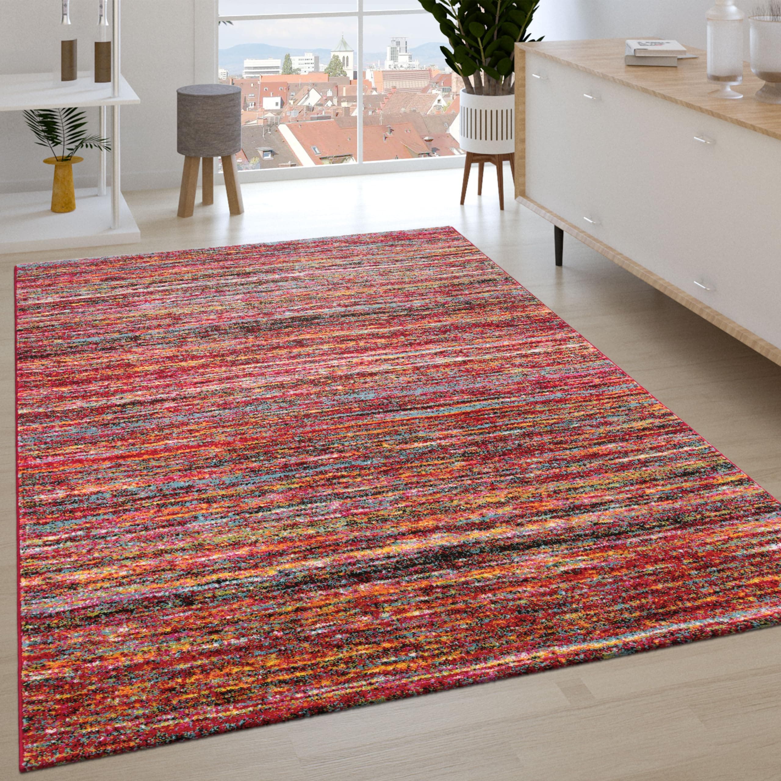 Paco Home Teppich Wohnzimmer Schlafzimmer Kurzflor Ethno Design 🏠💤