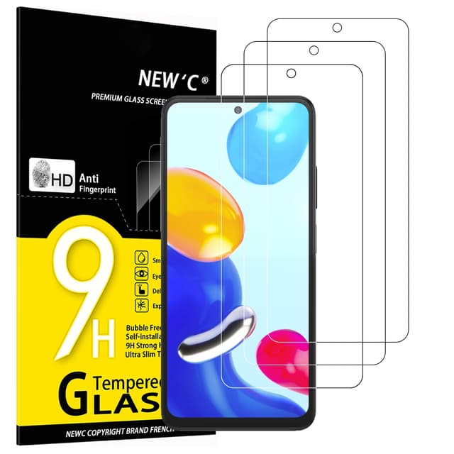 📱NEW'C 3 Stück für Xiaomi Redmi Note 11 4G (6,5'') & Redmi Note 11S 4G Panzerglas 🛡️