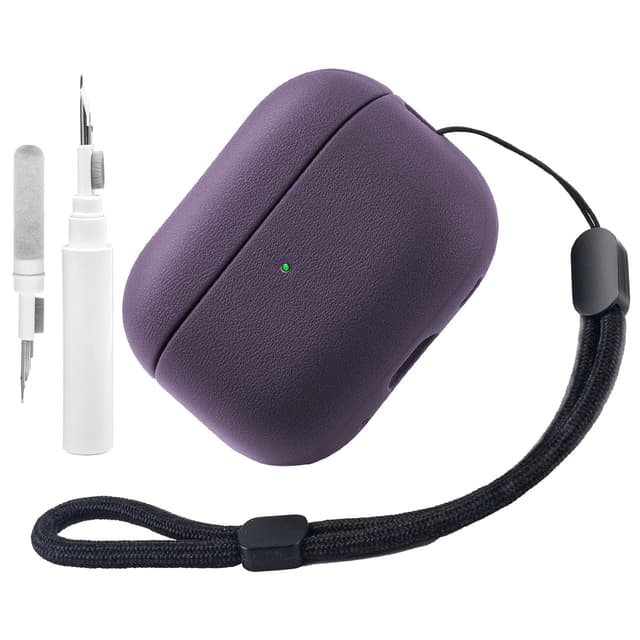Teyomi TPU Hülle für AirPods Pro 2. Generation mit Reinigungsset - Lila 💜