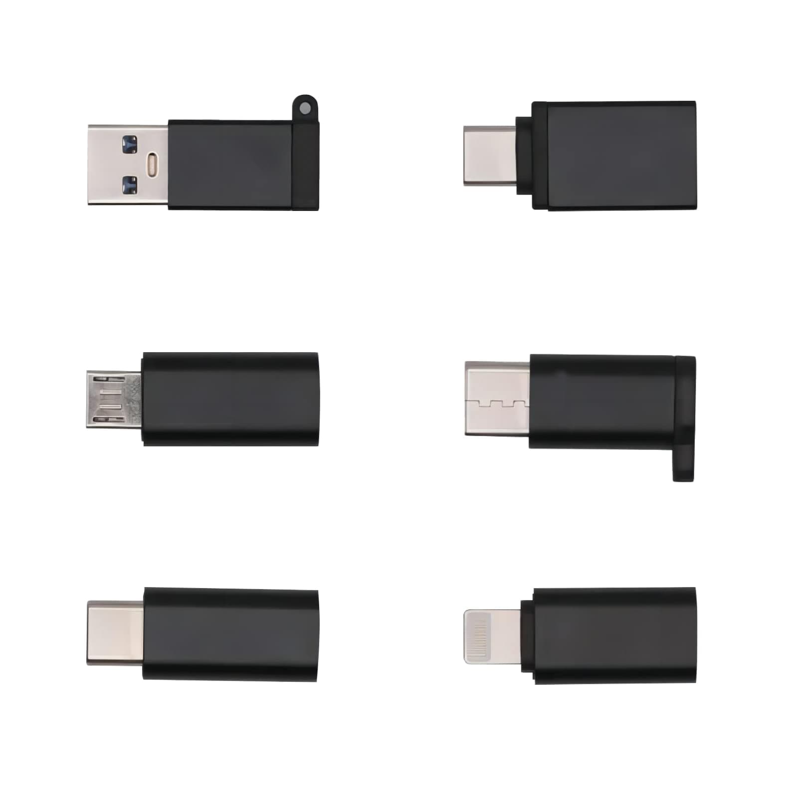 🔌 SZFUDIGO USB C auf Micro USB Adapter 6-Pack für Nexus 5/6 und andere Unterstützung von OTG-Funktion 6 USB Adapter Schwarz
