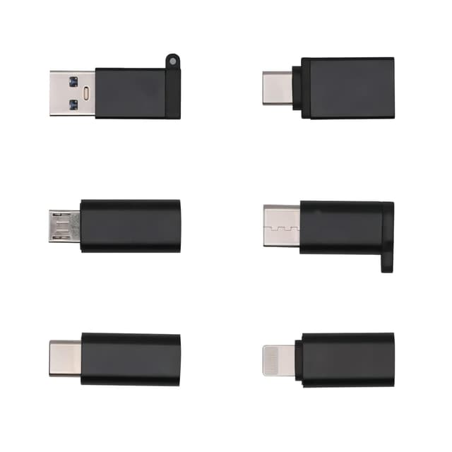 🔌 SZFUDIGO USB C auf Micro USB Adapter 6-Pack für Nexus 5/6 und andere Unterstützung von OTG-Funktion 6 USB Adapter Schwarz