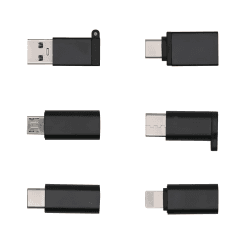🔌 SZFUDIGO USB C auf Micro USB Adapter 6-Pack für Nexus 5/6 und andere Unterstützung von OTG-Funktion 6 USB Adapter Schwarz