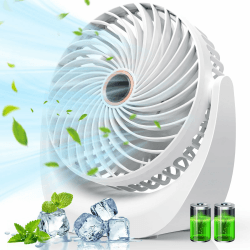 Solace Tischventilator Ultra Leise USB Mini Ventilator 5 Geschwindigkeiten 🌀