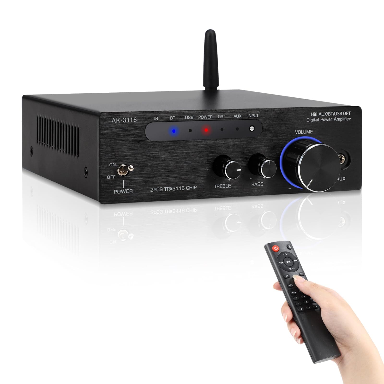 🔊 Romicta 200W HiFi Digital Verstärker mit Bluetooth 5.3