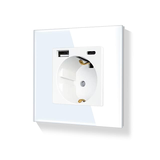 LIAONFOY 20W Wandsteckdose Typ c und USB Kombination 86mm 100-250V 📱⚡️