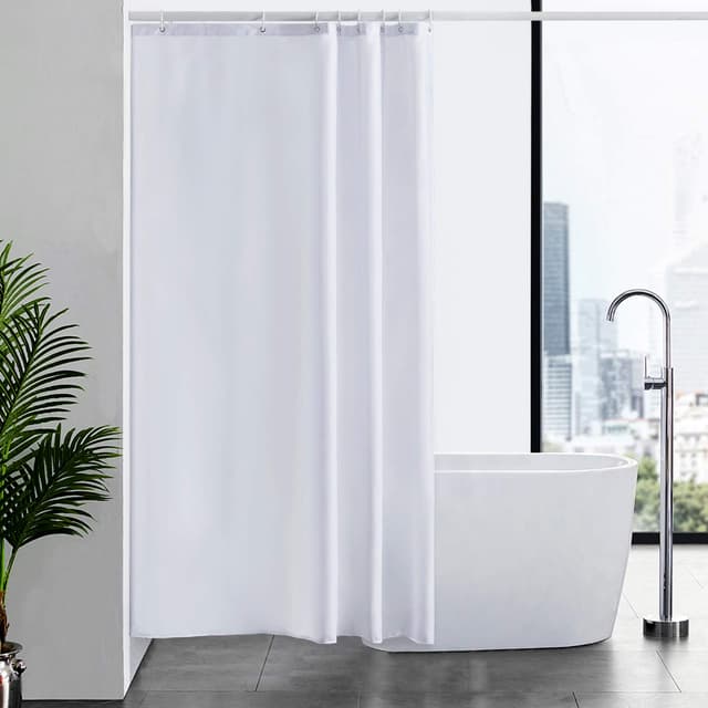Angebot für Furlinic Duschvorhang Textil 🚿