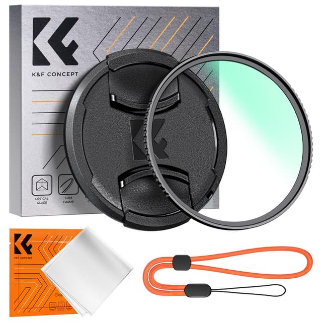 K&F Concept UV Filter 67mm mit Objektivdeckel, Reinigungstuch, Schutzfilter