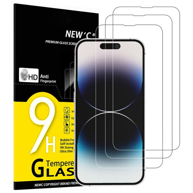 🌟 NEU'C 3er Pack Panzerglas für iPhone 14 Pro (6,1 Zoll) 📱💎