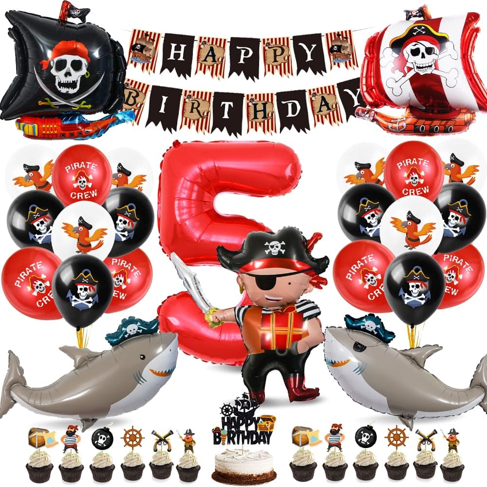 🎉 Piraten Geburtstag Deko Set für Kindergeburtstag