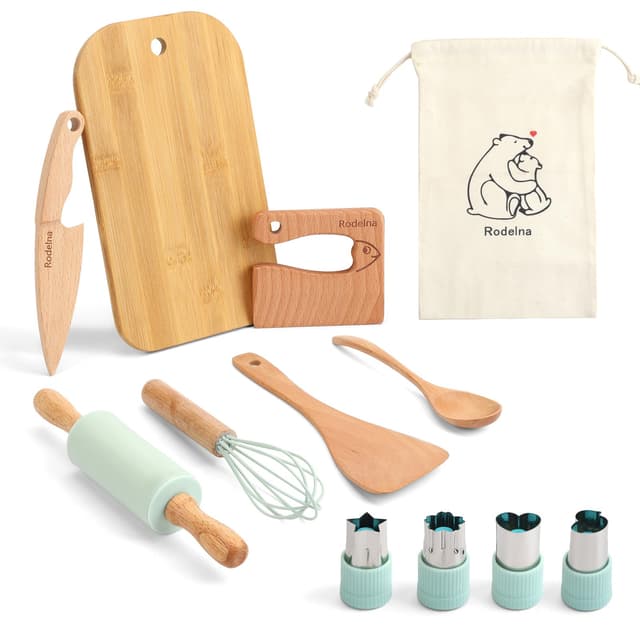🔪👦👧 12-teiliges Sicherheits-Kindermesser Küchenset für echtes Kochvergnügen!