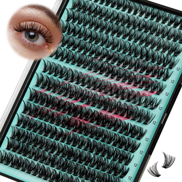 Wispy Wimpern Extensions 280PCS Cluster Lashes 40D 50D Lash Cluster Angebot! 😍