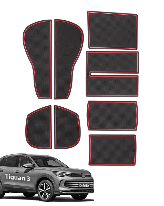 LANGBEAN Antirutschmatten für VW Tiguan 3 2024 2025 🚗🔴