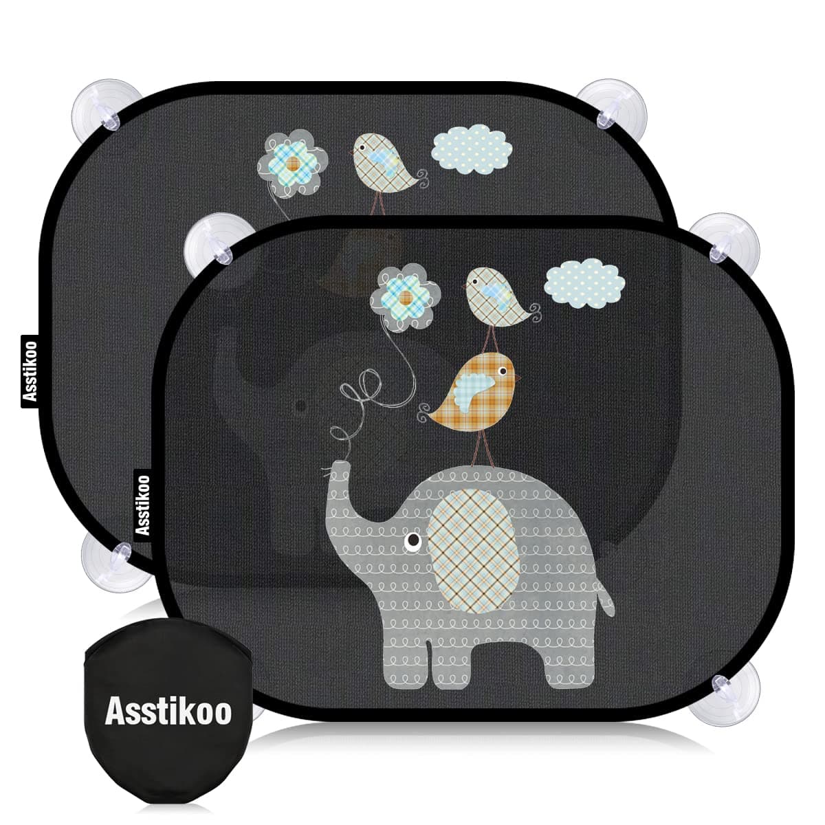 🌞 Asstikoo Auto Sonnenschutz Baby mit UV Schutz, 45x35.5cm Sonnenblende 🚗