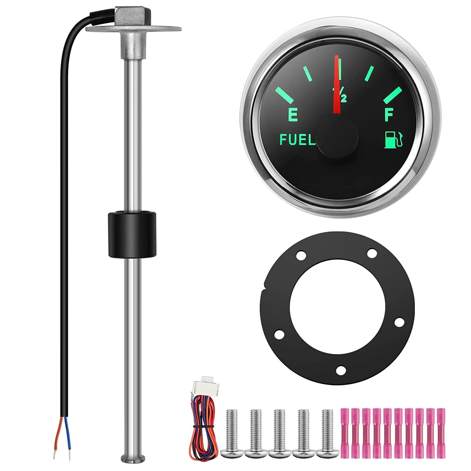 🚗🔋 Rupse Universal Auto Kraftstoffstandsanzeige Tankuhr mit Wasserstandssensor