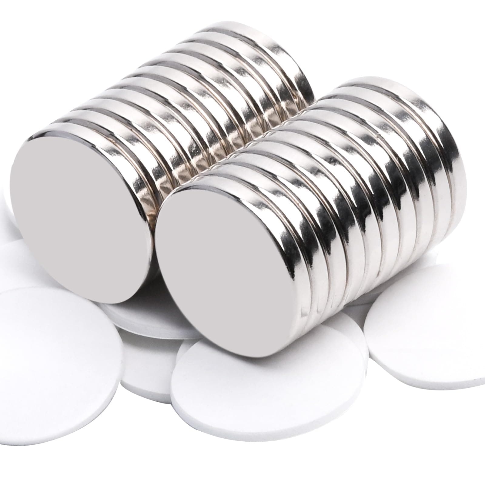 🧲 MIN CI 20 Stück Magnete Selbstklebend Stark, 20x3mm Neodym Magnete Stark