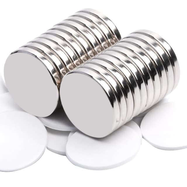 🧲 MIN CI 20 Stück Magnete Selbstklebend Stark, 20x3mm Neodym Magnete Stark