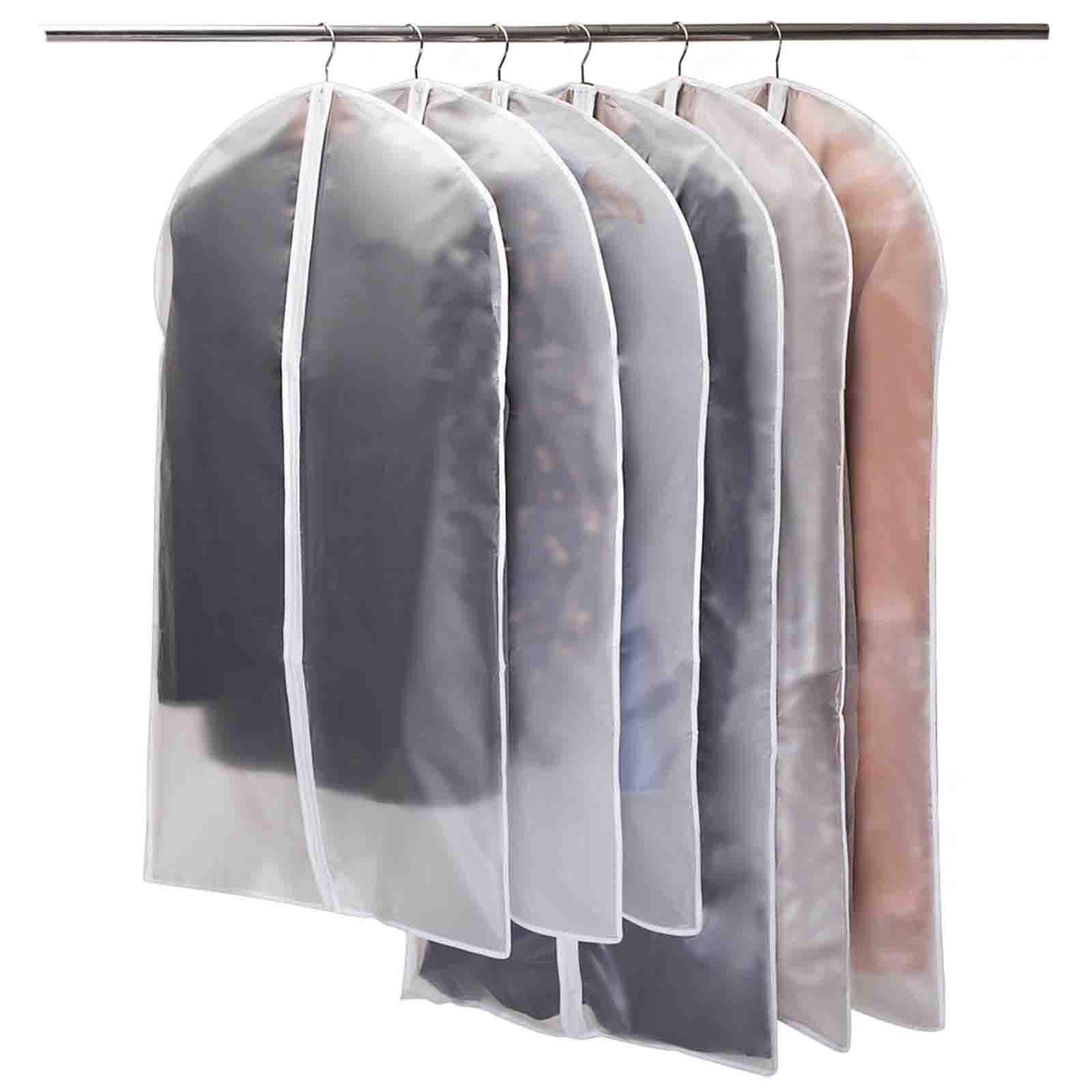 Niviy Kleidersäcke 6 Stück Transparent Kleidersack 120 x 60 cm + 100 x 60 cm 🎅🎁🎄
