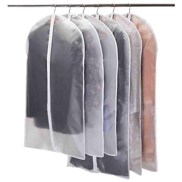 Niviy Kleidersäcke 6 Stück Transparent Kleidersack 120 x 60 cm + 100 x 60 cm 🎅🎁🎄
