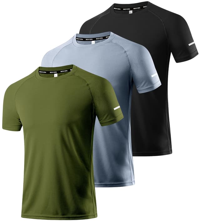 Boyzn 1, 3, 5 oder 7er Pack Sport Tshirts Herren Kurzarm 😎🏃‍♂️