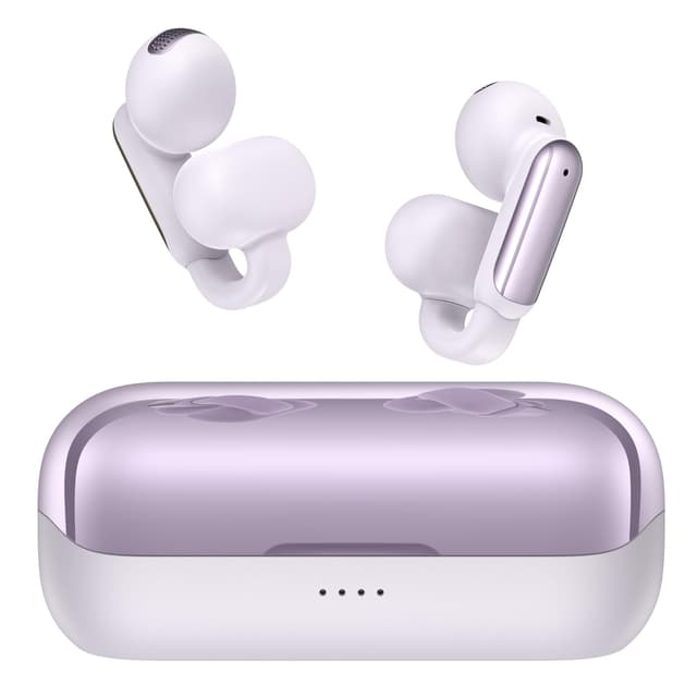 BUGANI Open Ear Kopfhörer, Clip On Kopfhörer 5.4 Bluetooth Kopfhörer Open Ear Earbuds Berührungssteuerung 32H Wiedergabe ENC Clear Talk IPX6 Wasserschutz für Sport Fitness, Lila 🎧🏋️