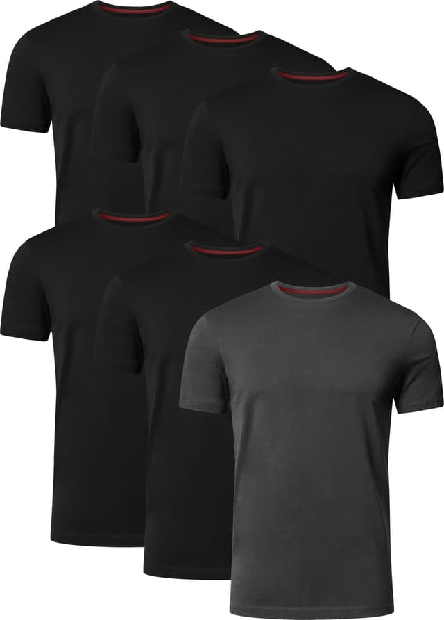 🔥👕⚽️ FULL TIME SPORTS® Tech 6Er-Pack Herren-T-Shirts 👕⚽️🔥