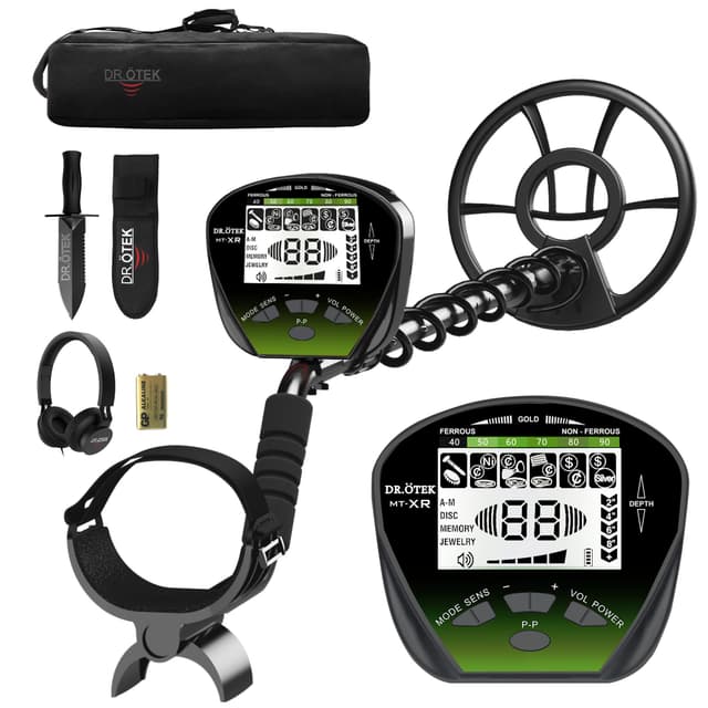 🔍 DR.ÖTEK Metalldetektor Set für Erwachsene - 25CM Breite Suchspule 🎁