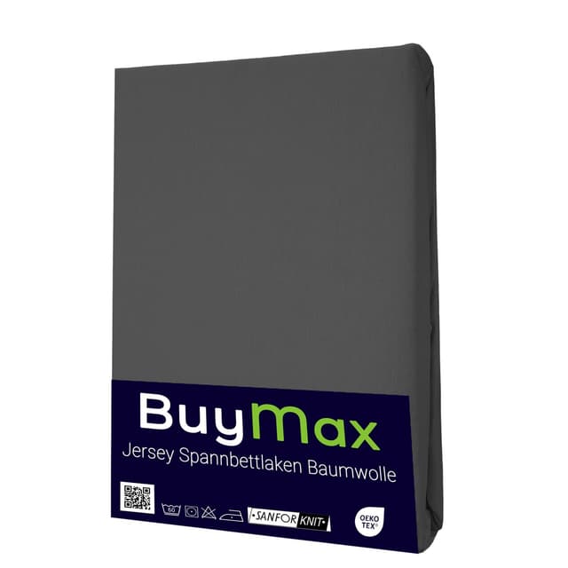 🌟 Angebot: Buymax® Topper Spannbettlaken 180x200 cm 100% Baumwolle Jersey 🌟