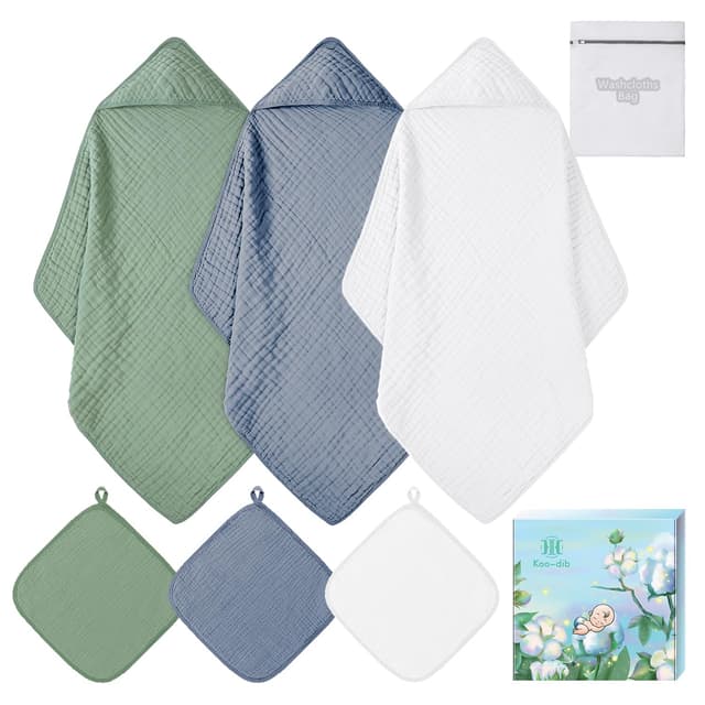 Kapuzenhandtuch Set für Neugeborene 👶🛁