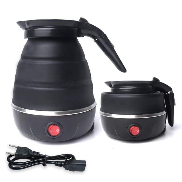 🔥 XSYKJGS Faltbarer Wasserkocher - Mini Camping Wasserkocher - Tragbar & Leicht - 5 Minuten Schnelles Kochen