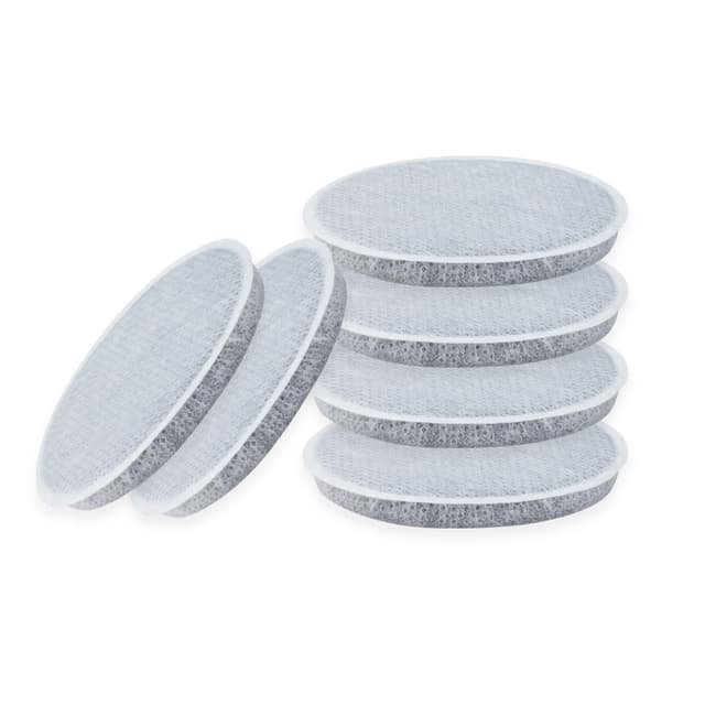 🌿 BAMBOOST Discs Water Filter 6 Stück - Kompatibel mit Brita Fill and Go - Reduziert Chlor und Partikel